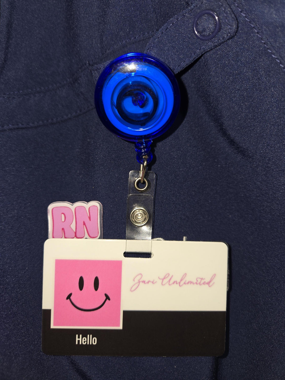 Badge Topper Buddy / Nurse / Office / Gift / RN Pink
