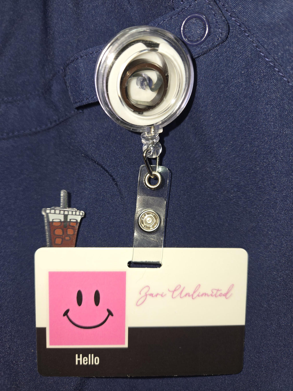 Badge Topper Buddy / Nurse / Office / Gift / Teacher/ Iced Coffee