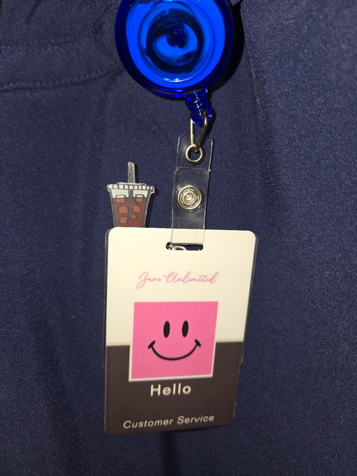 Badge Topper Buddy / Nurse / Office / Gift / Teacher/ Iced Coffee