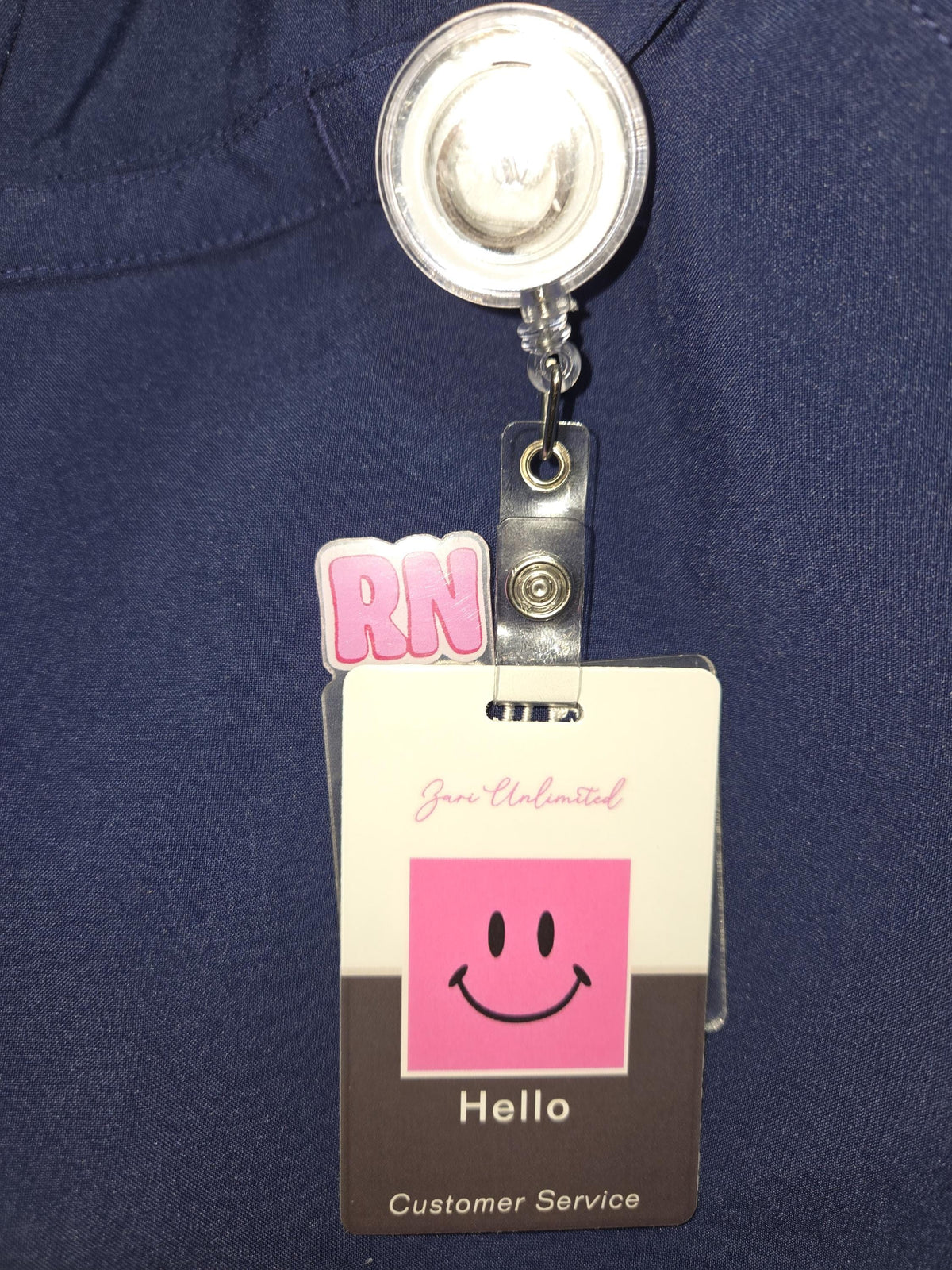 Badge Topper Buddy / Nurse / Office / Gift / RN Pink