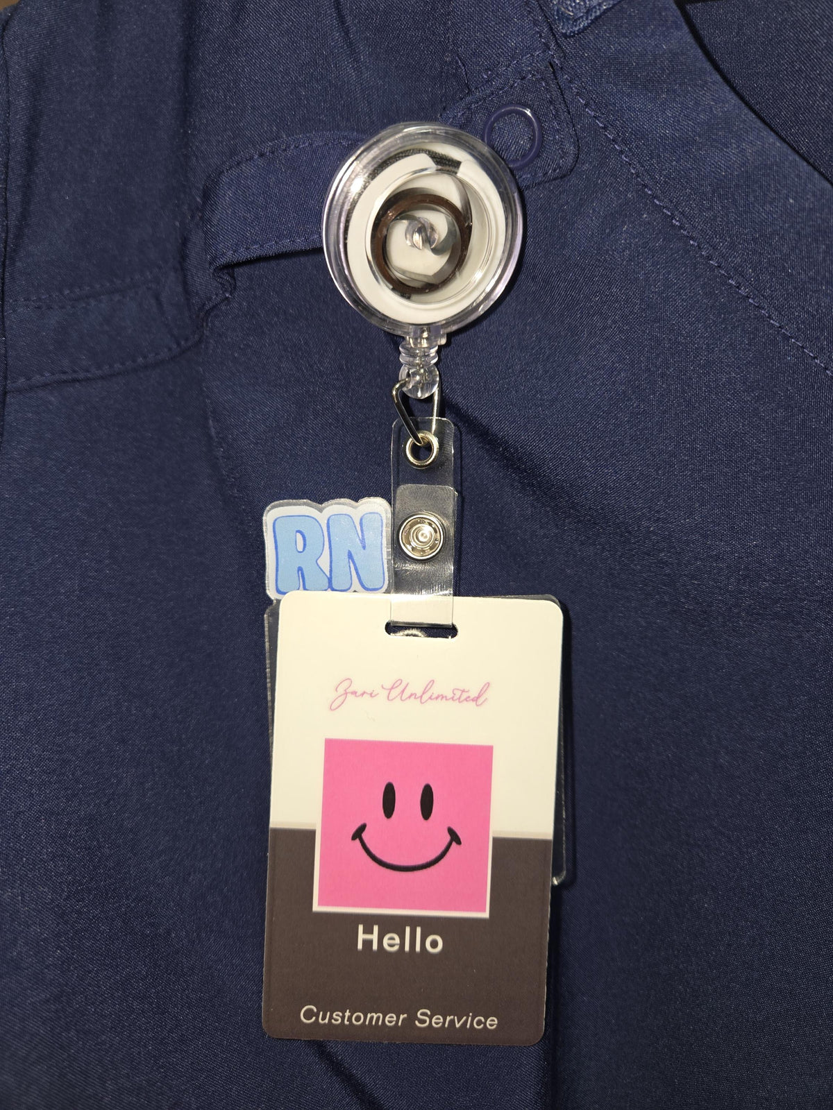 Badge Topper Buddy/ Nurse / Office / Gift / RN Blue