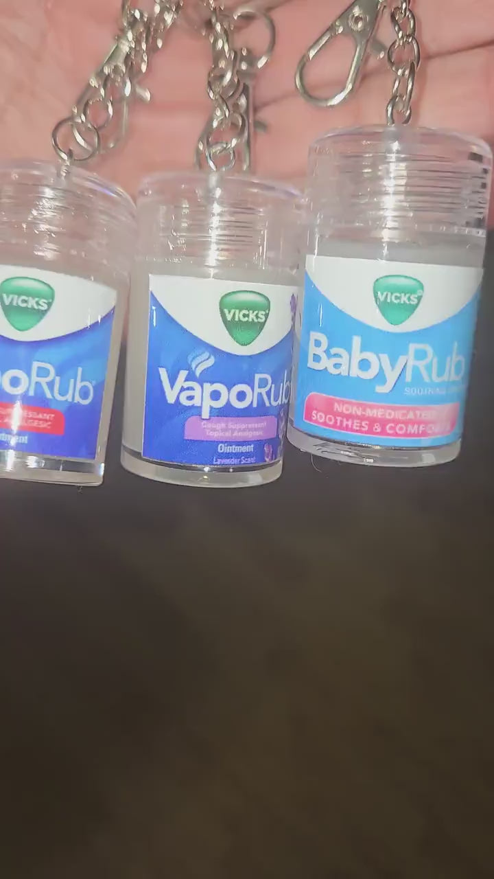 Mini Vicks VapoRub Keychain
