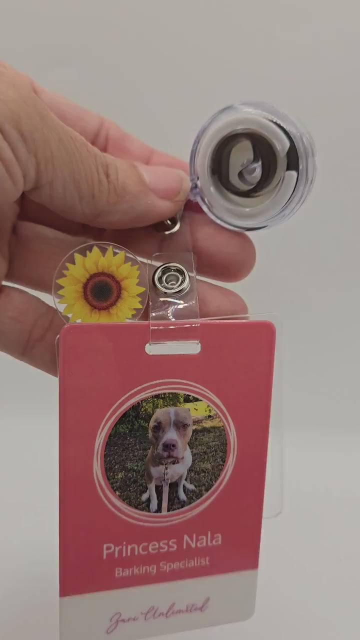 Badge Topper Buddy/ Nurse / Office / Gift / Sunflower